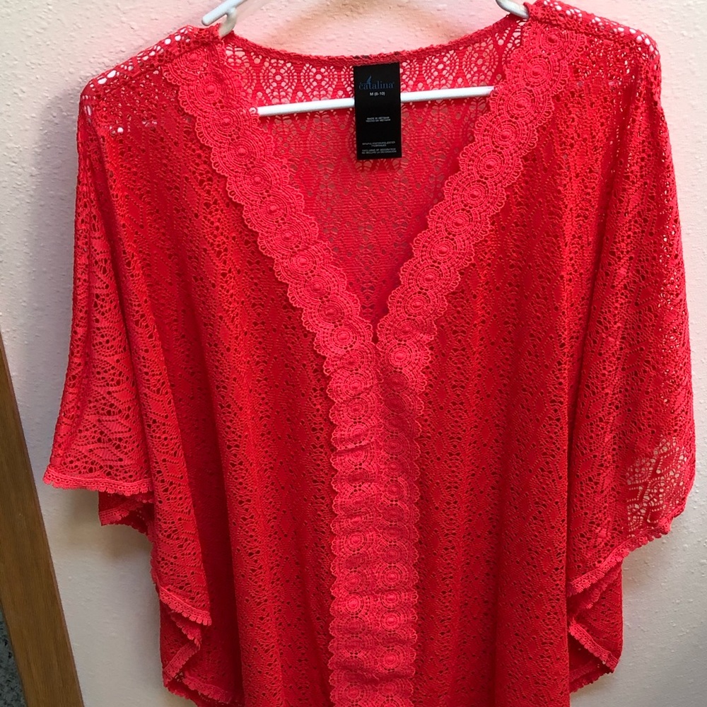 Butterfly sleeves see through top